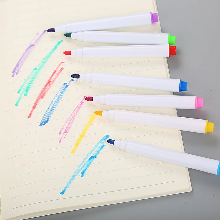4 colors highlighter monami sigmaflo brush whiteboard marker with custom logo