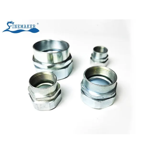 Zinc Alloy Liquid Tight Waterproof Stainless Galvanized Steel DPN Flexible Conduit Connector
