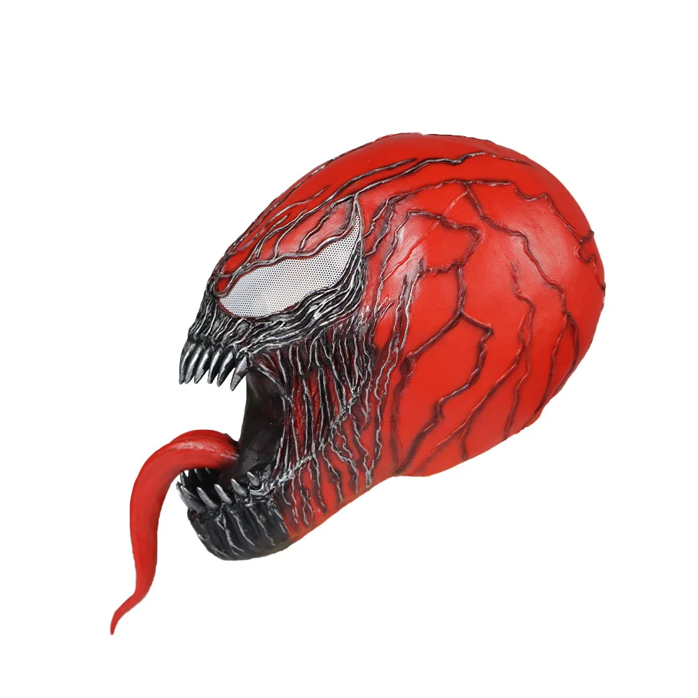 Venom Mask Halloween Dark Cosplay Superhero Venom Long Tongue Latex Horror Mask Halloween