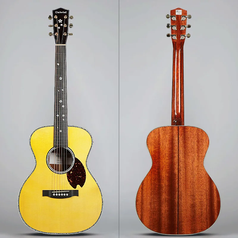 Gabriel Acoustic Guitars D41 Style 38 inch Baby 5 High Quality   Hot Sale wholesale price Engelman spruce and Africa Manhogany