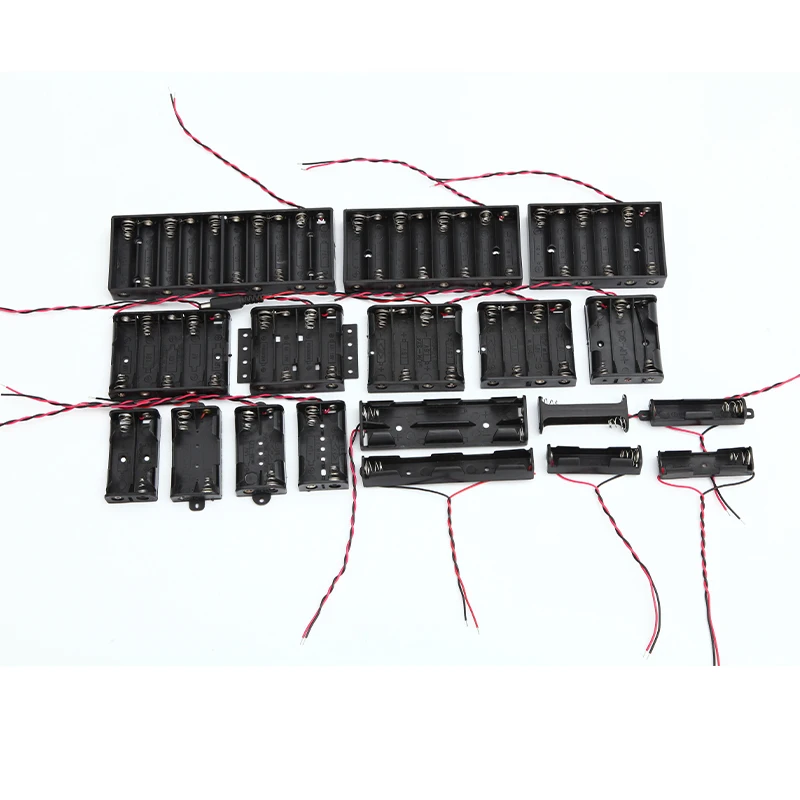 5v 6v 3 4 solt 2aa 3xaa 4xaa waterproof battery holder with pin cover connector