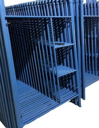 Certificated H frame scaffolding walk thru frame system with ladder for construction