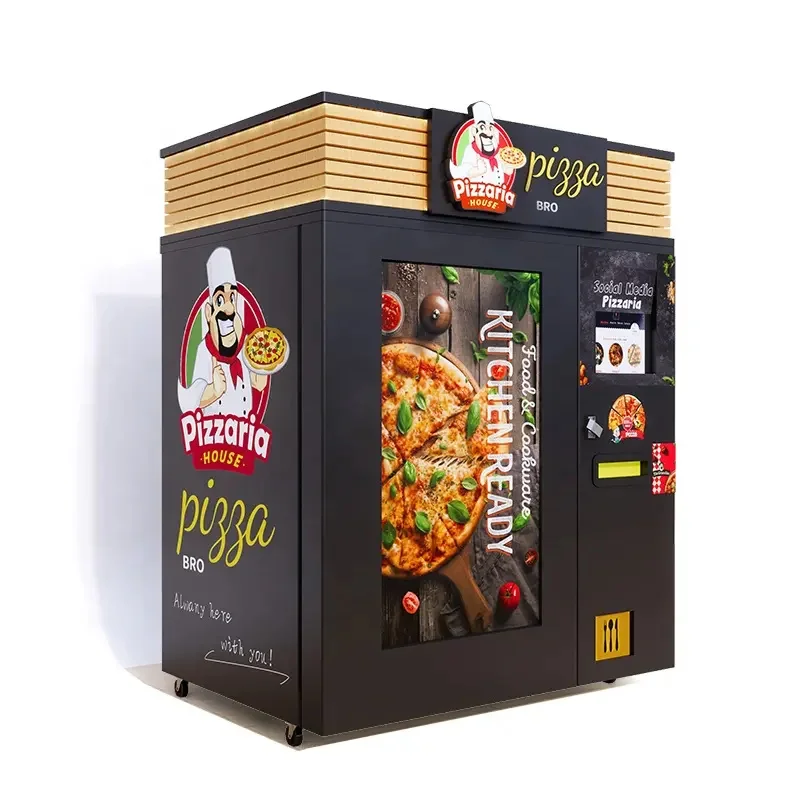 Automatic Commercial Price Self-Service Fast Food Vending Machine Hot Dog Pizza Vending Machines For Sale