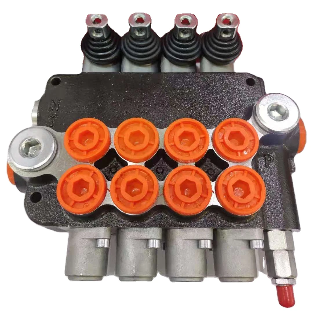 4P40 Hydraulic Directional Valve 4 spools, G1/2 used for construction machinery monoblock valve