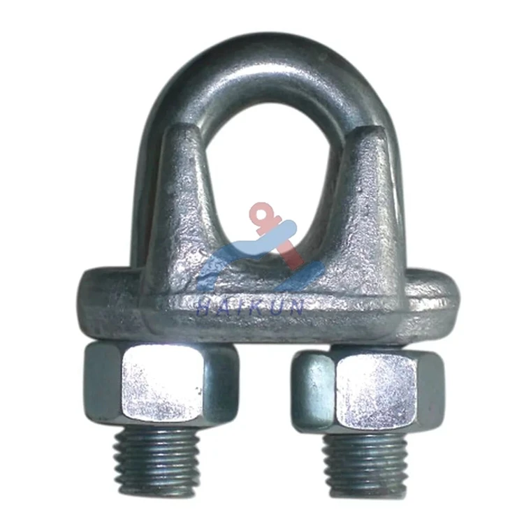 Haikun DIN741 wire rope grips /malleable clip / wire cable clamp