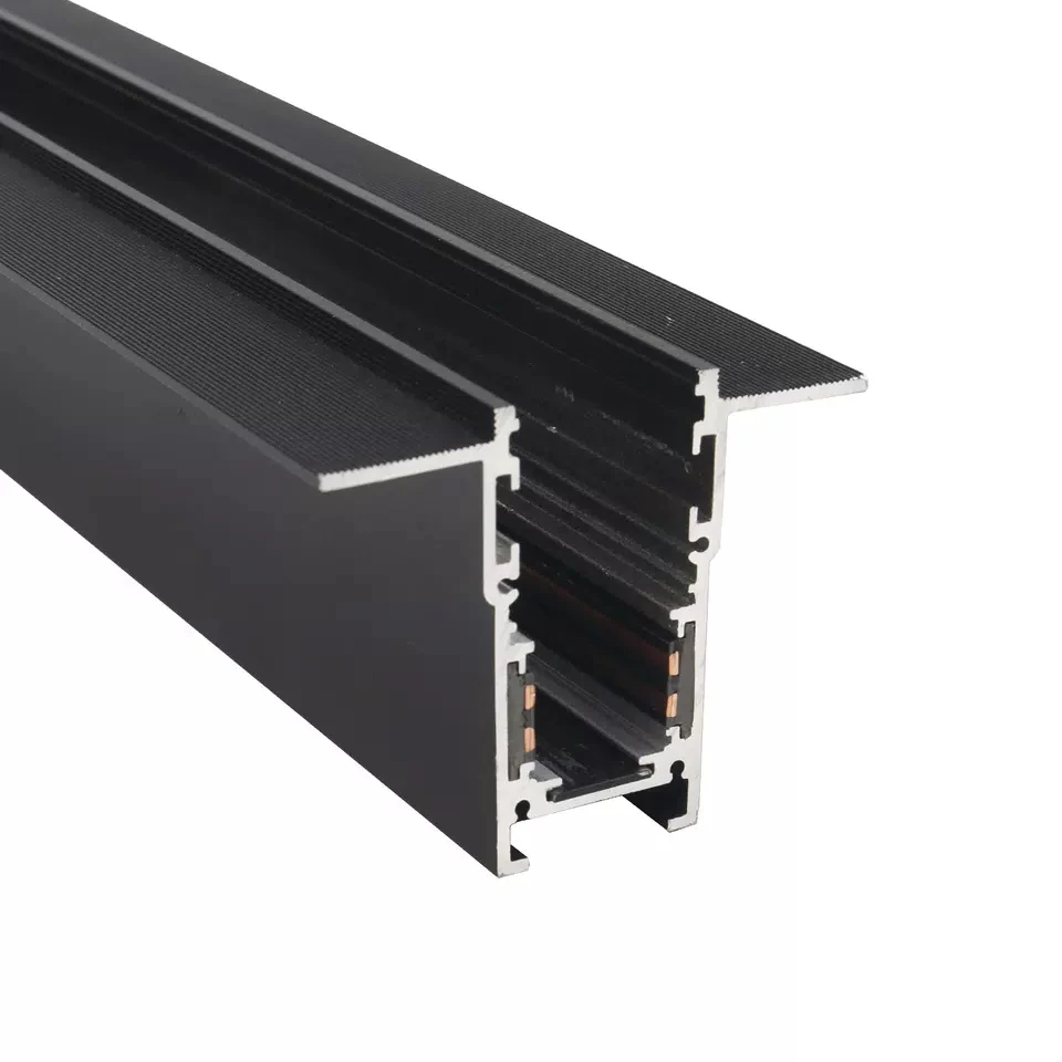 Housing Light Cover Light Fittings Lamp Accessories Plastic Extrusion Profile Led Magnet Rail Track System