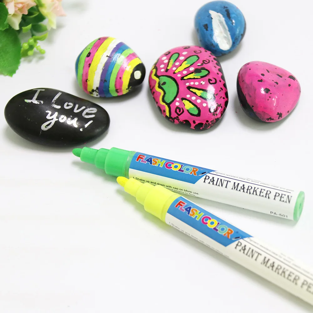 Yiwu Factory School Tools Metal Waterproof Tire Car Paint Heat Resistant Marker Pen