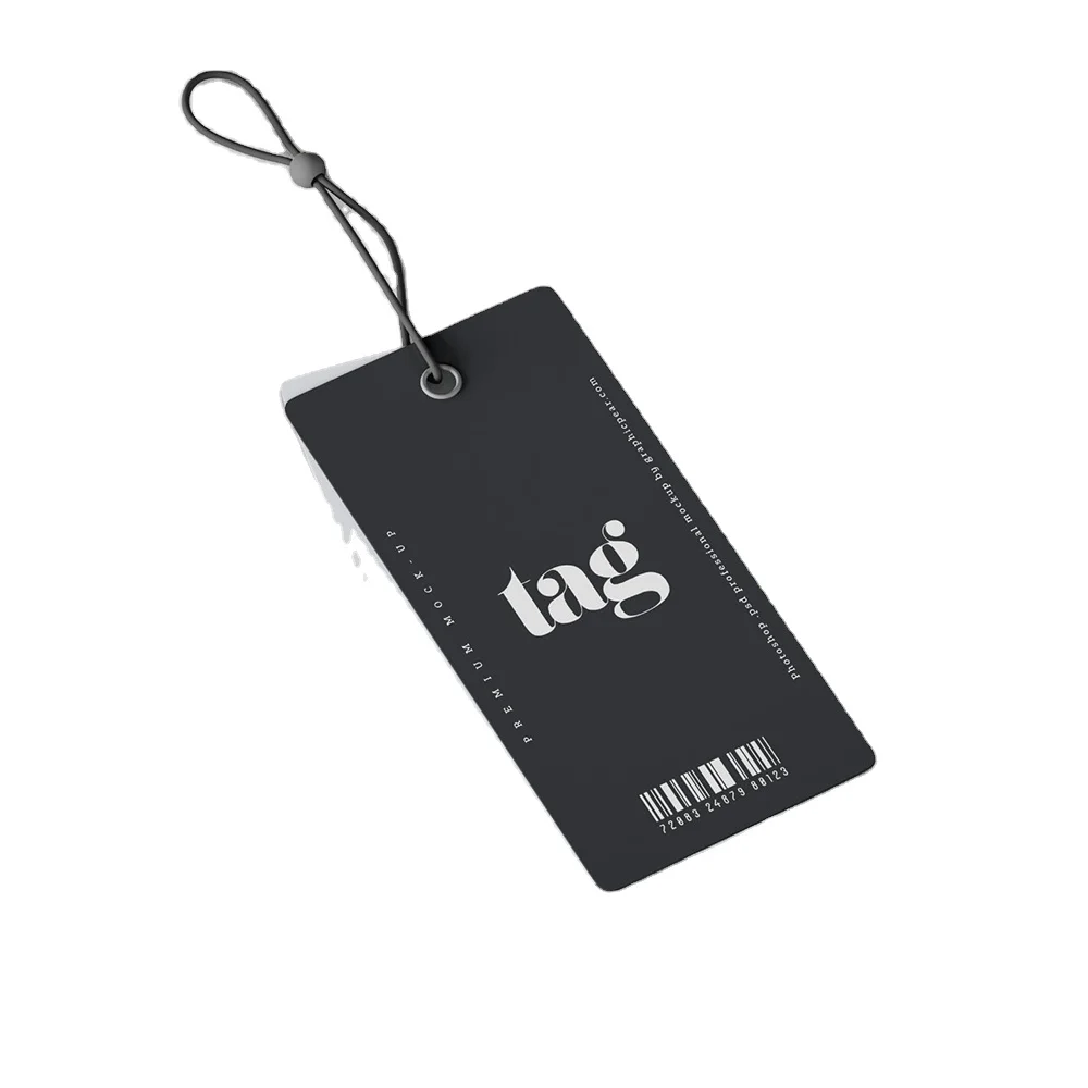 Wholesale Custom fabric foldover rfid woven Hang Tags jewellery Garment Paper ceramic gift beanie tags For Clothing Own Logo