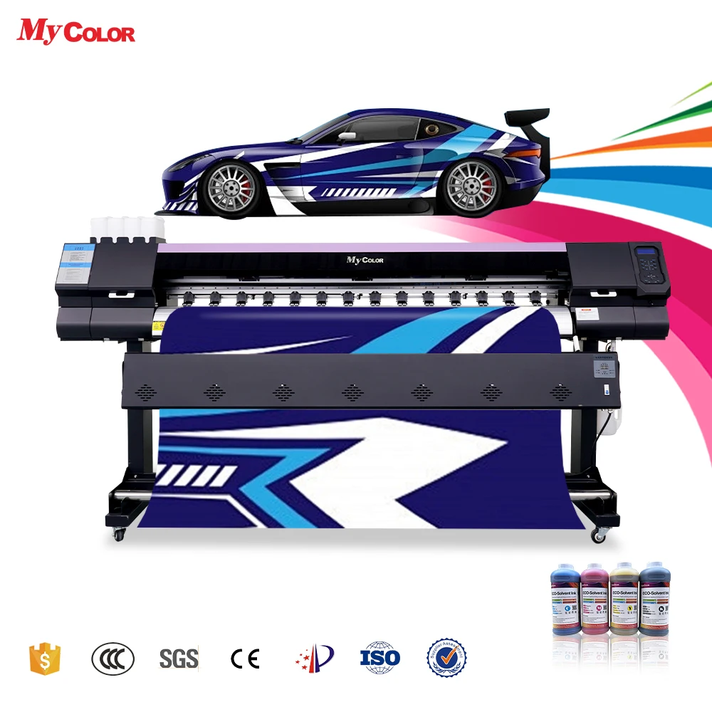 1.3m 1.6m 1.8m 3.2m vinyl printing banner sticker printing machine plotter printer xp600 I3200 inkjet eco solvent Printer