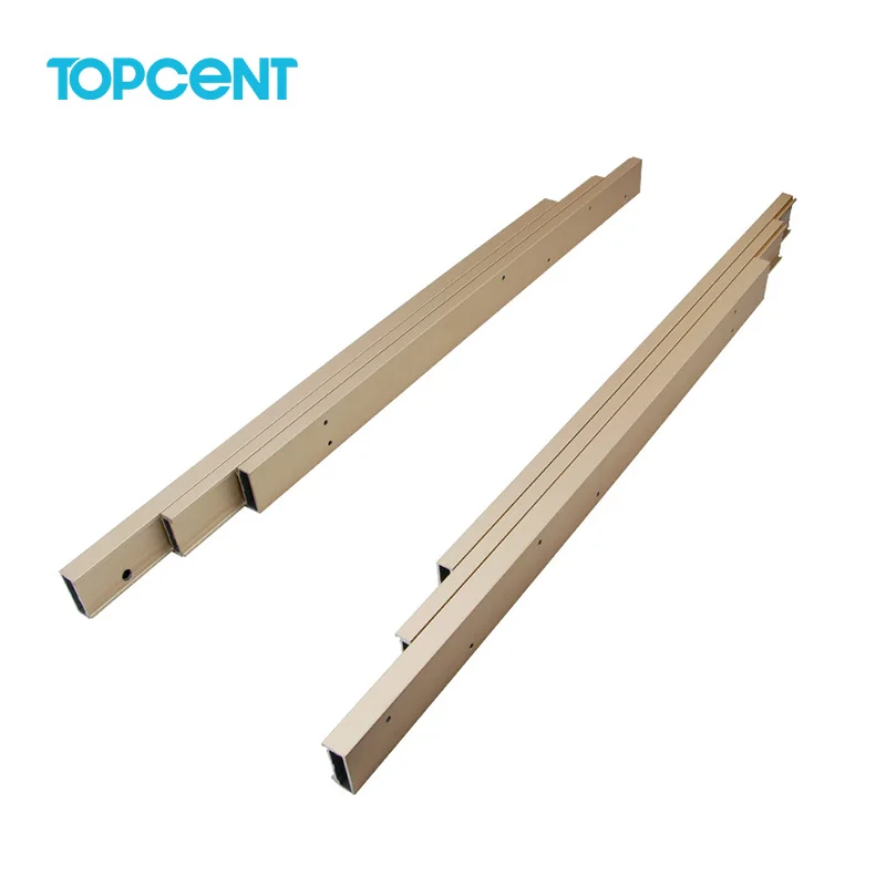 Topcent Custom Aluminium Extended Sliding Table Slide Rail mechanisms for extendable tables