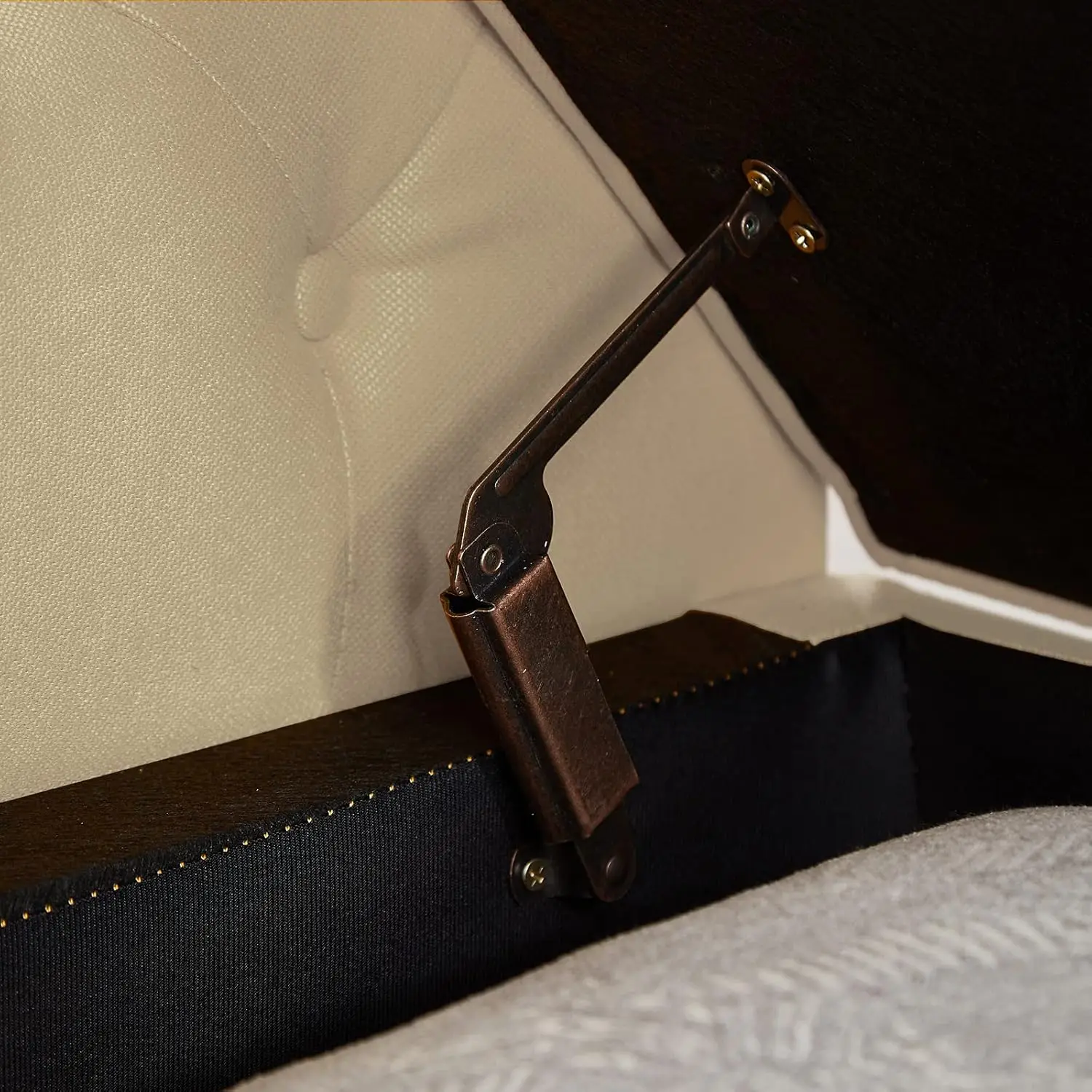 living room footrest with storage bedroom white fabric wooden legs bench stools & ottoman