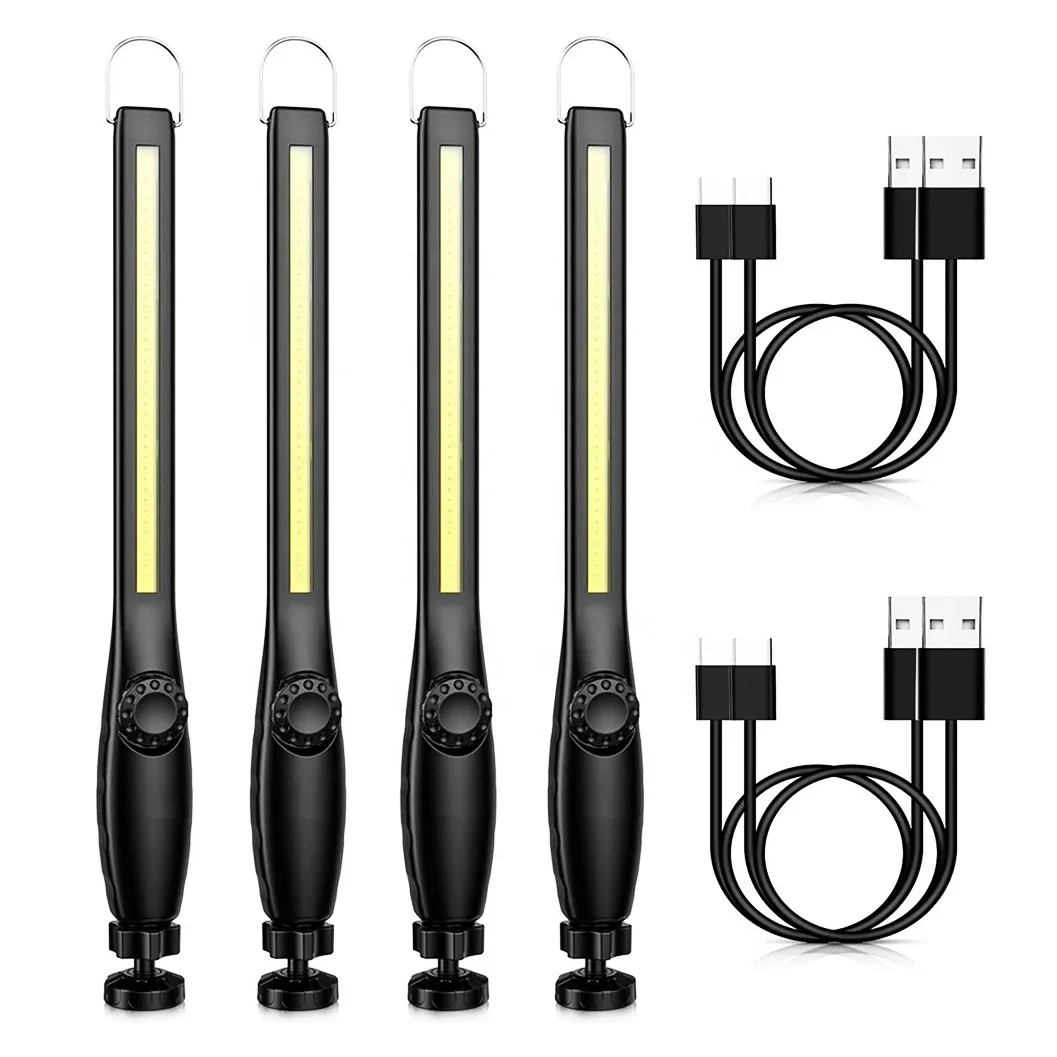 Светодиодный рабочий свет 600LM перезаряжаемый COB светильник 2200 мАч портативный фонарик инспекционный с магнитным базовым крюком