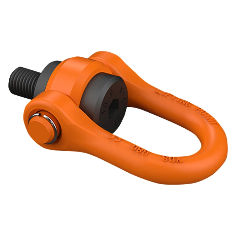 Rigging Heavy Lift Swivel Hoist Rings G80 Rotating Eye Bolt With Ring Lifting Screw Point M48 M64