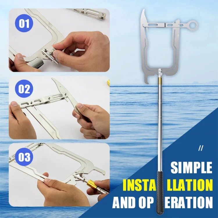 
Convenient mooring hook long-distance threader the rope multi-purpose dock hook 