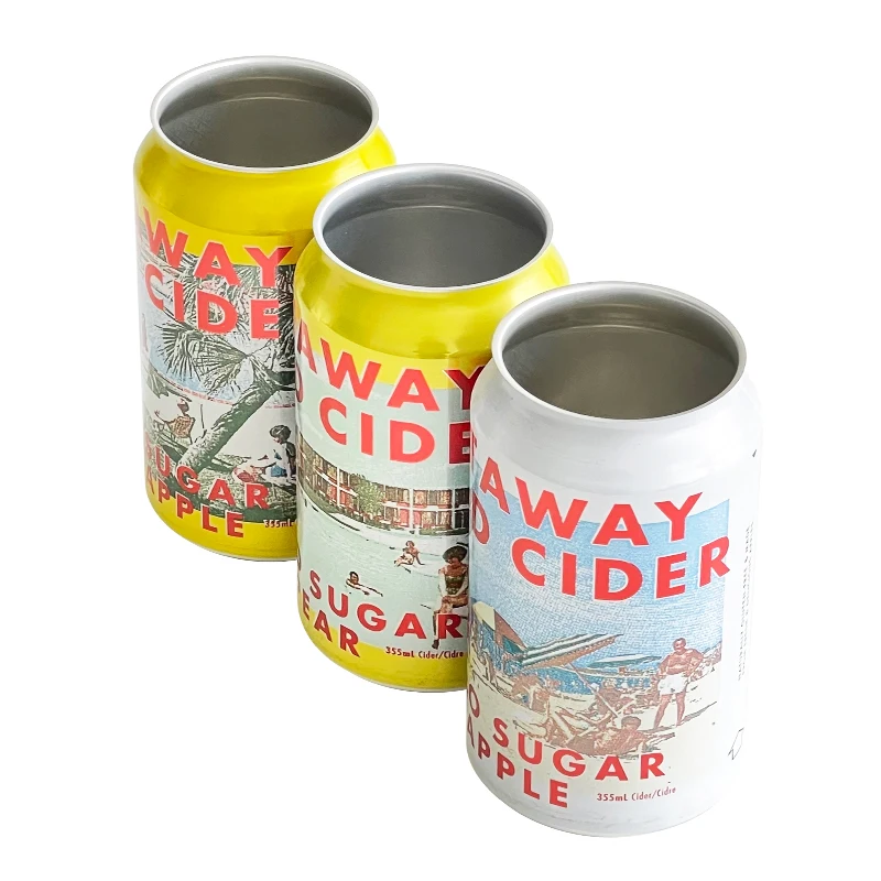 355ml Standard Aluminum Cans with 202 Cover Lid for Beer Soda Milk Beverage Drinks Packaging & Printing