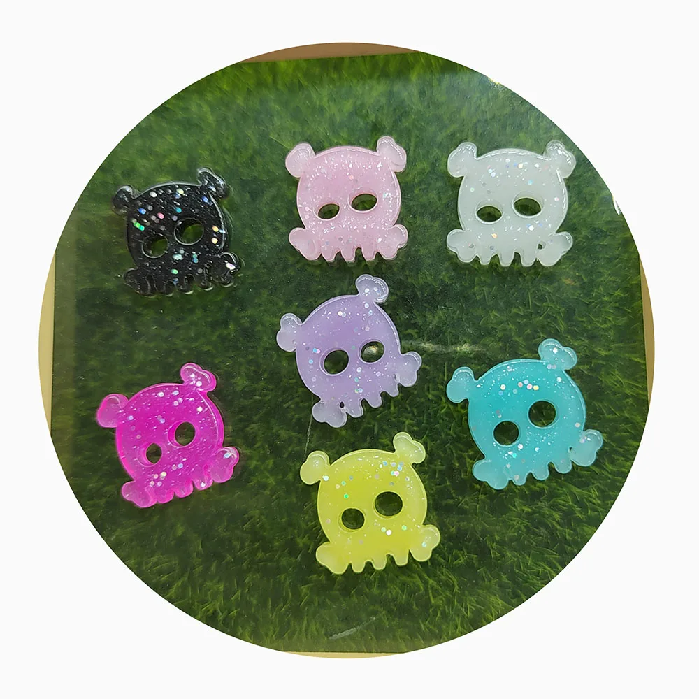 Resin Cartoon Bowknot Ghost Flatback Cabochon Figurines Appliques Home Decor Crafts DIY Halloween Scrapbook