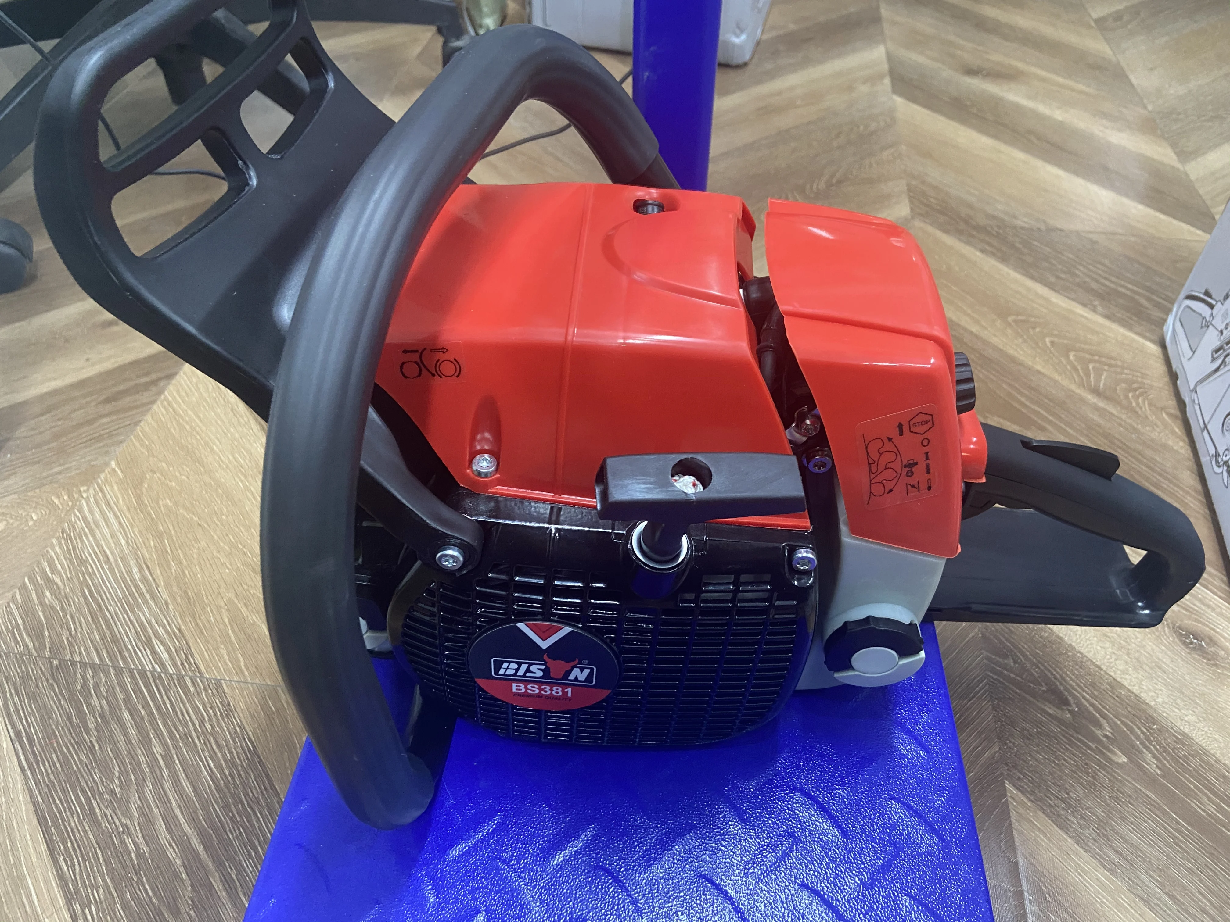 CE Approved Bison 72.2cc 72cc 2 Stroke Ms381 380 382 German Oregon Chain Gasoline Chainsaw Motosierra Petrol Chainsaw