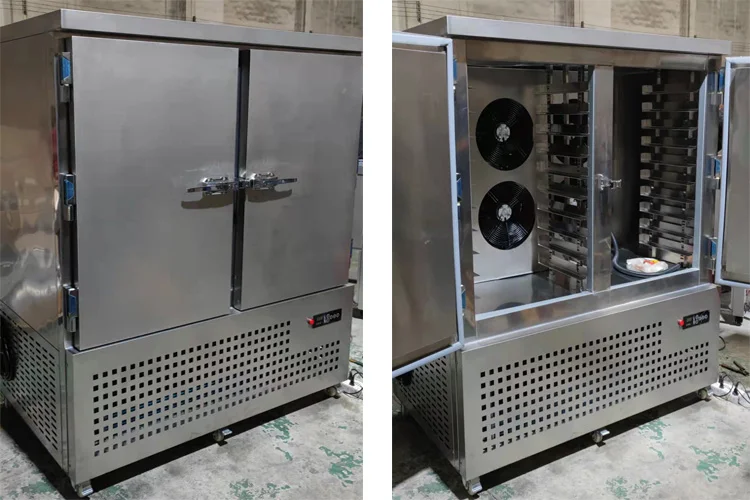 New Product Double Door Industrial Blast Chiller commercial 20 Trays  fast  Freezer For Sale shock freezer with CE
