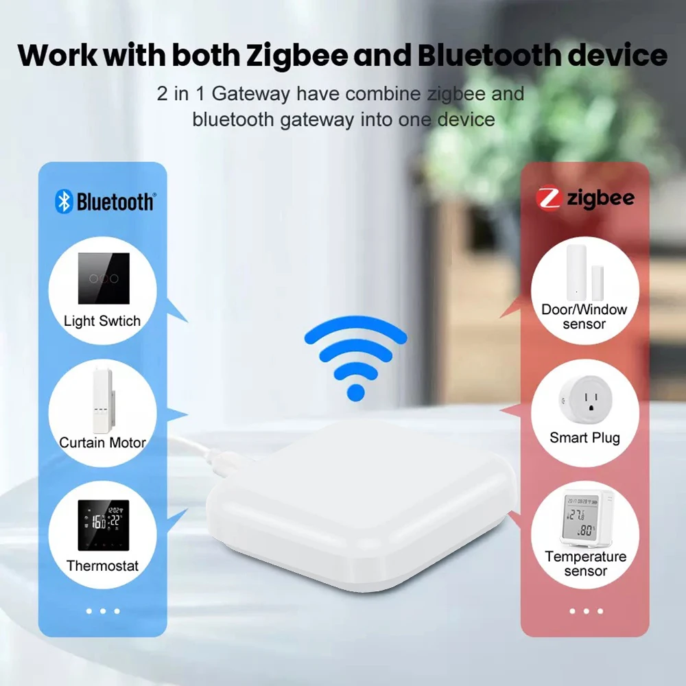 WALE Tuya Zigbee gateway Alexa google home voice control smart home Gateway hub