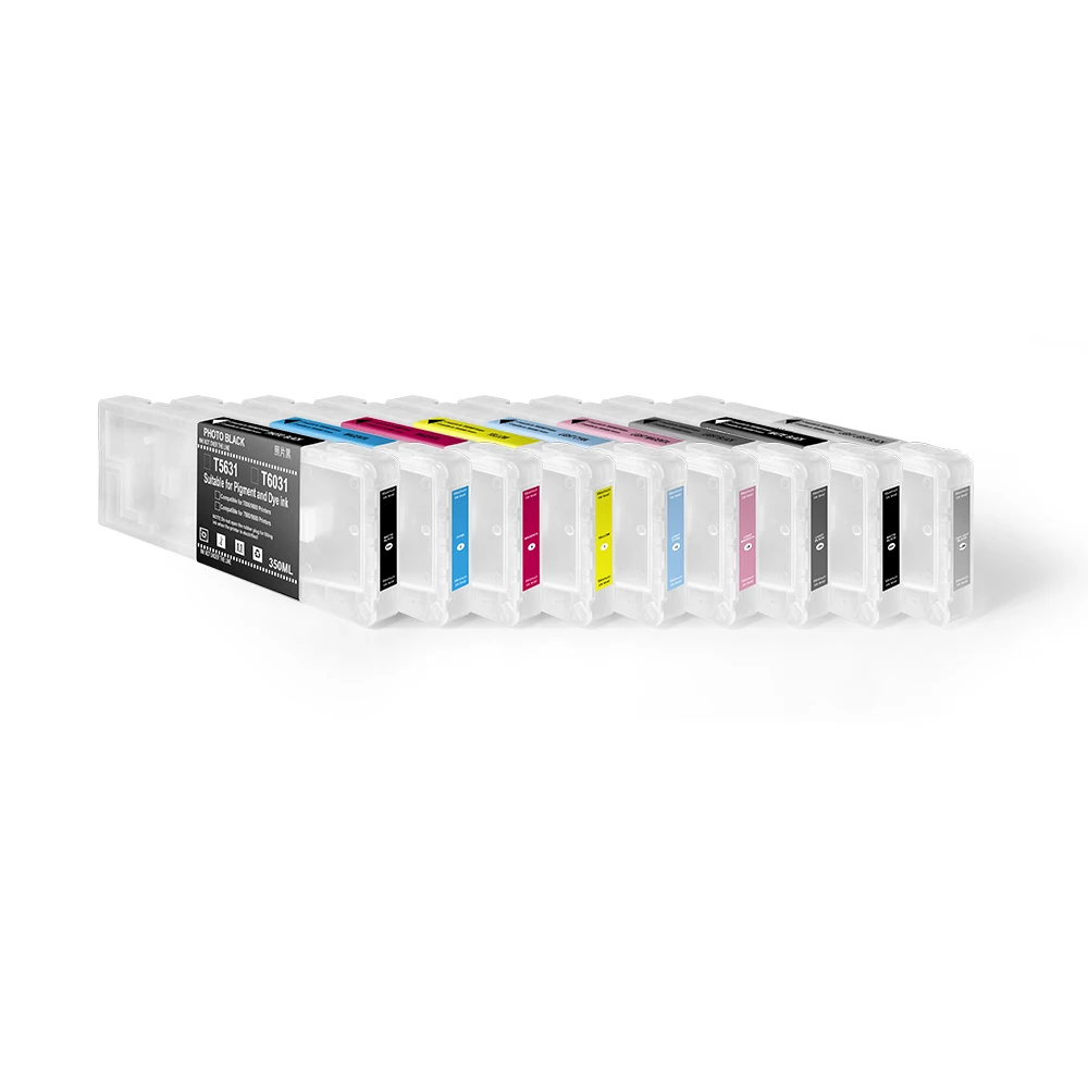 Пустой многоразовый картридж T5631-T5639 MWEI с датчиком чипа для EPSON 7800/9800 (350 мл/шт)