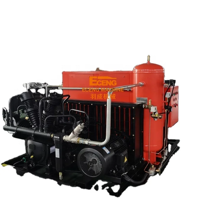 New Style 250 cfm air compressor 40bar screw booster combine air compressor machine
