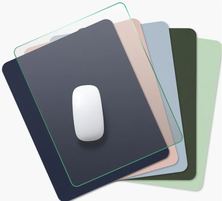 Фирменный стеклянный коврик для мыши на заказ качество печати закаленное стекло