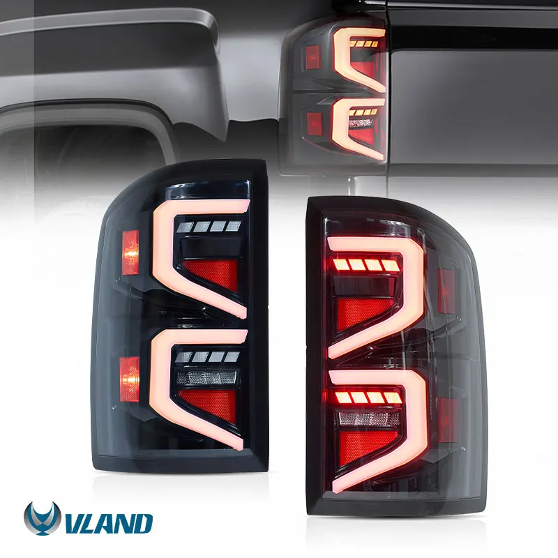VLAND Manufacturer New Style Taillights With Sequential Turn Signal 2014-2018 Tail Light For GMC Sierra 1500 Rear Lights
