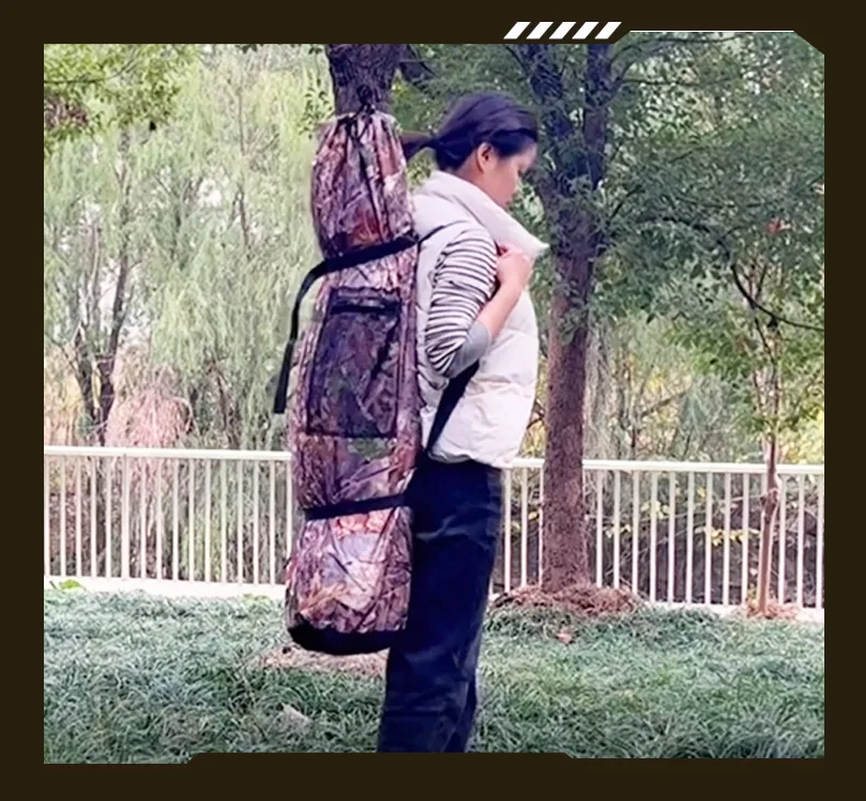 Jhering Customizable 3-Person Portable Hunting Pop up Tent 270 Degree See Through Four-Season Blind Tent for Camping