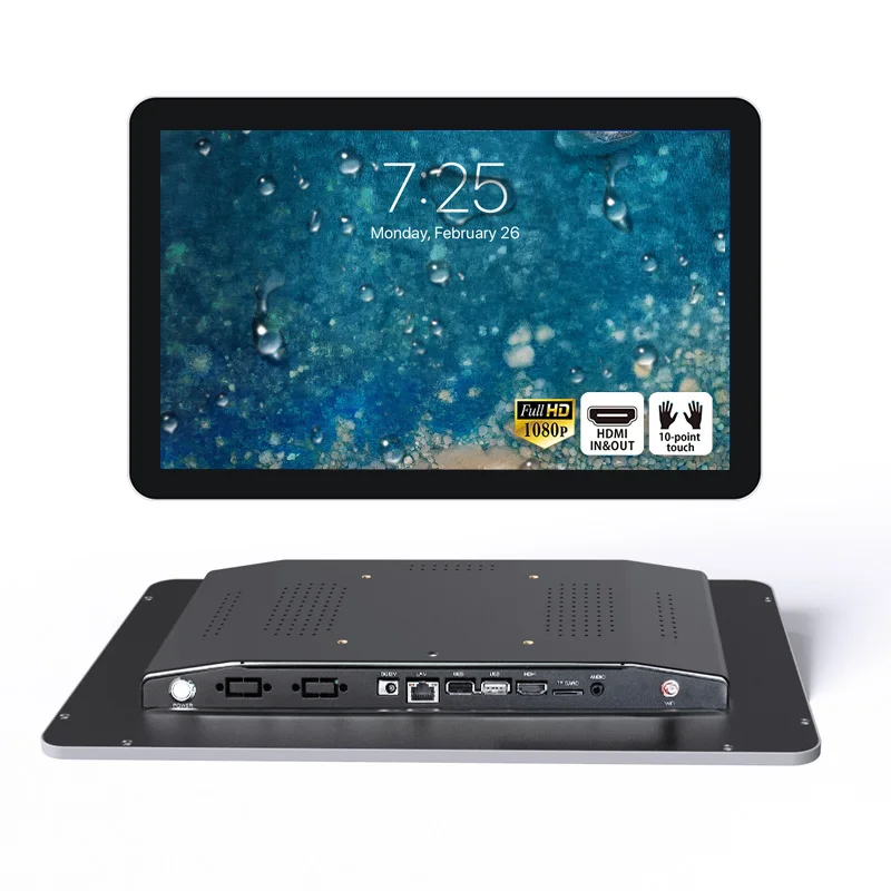 hot sell 15.6 inch touch screen Android/WIN10 industrial embedded wall mount touch screen panel PC