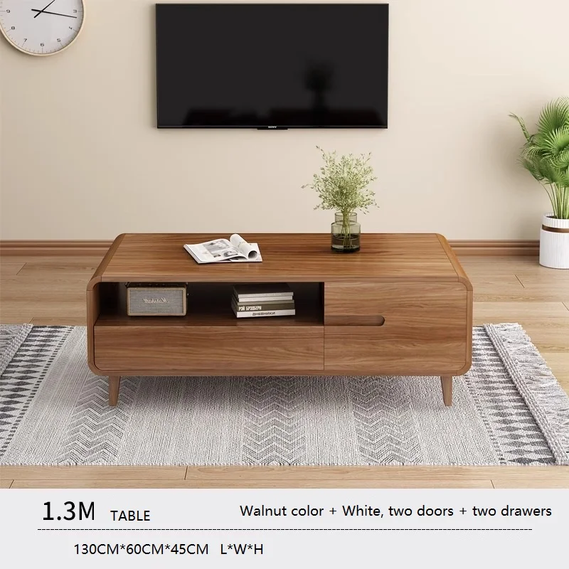 Factory Direct Set of 2 Glass Table Top Coffee Table and TV Console Stand Set Storage Cabinet Living Room Furniture TV Stand