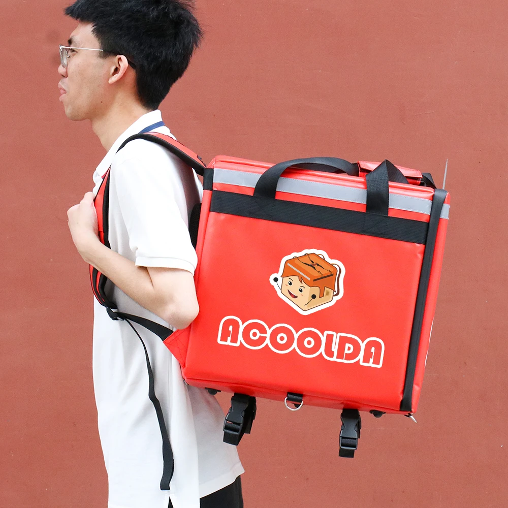 Restaurants Drivers Bag Food Delivery Backpack Fixed On Motorcycle Insulated Bike Food Delivery Bag
