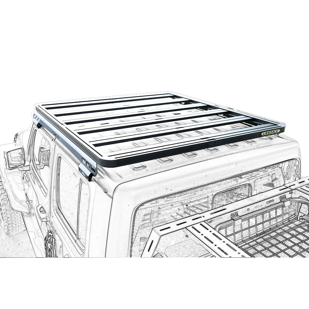 Hot Selling Aluminium 4x4 car parts Accessories Jeep wrangler JT JK JL roof carrier car Roof Racks
