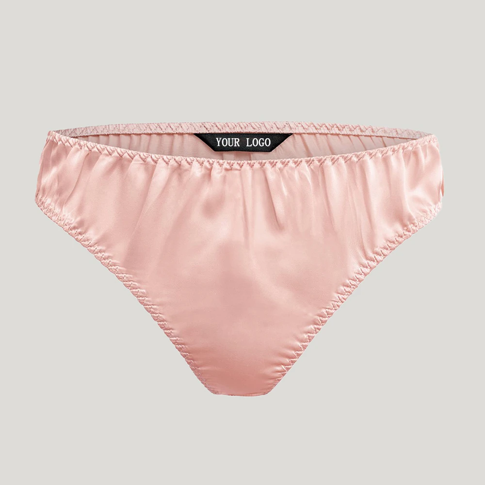 Custom Luxury Pure Silk Bra And Panties Set Women Silk Underwear Seamless 100% Mulberry Silk Lingerie