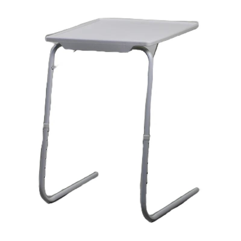 Lightweight Plastic Foldable Table Adjustable Tray Portable Folding Laptop Desk TV Dinner Bed Sofa