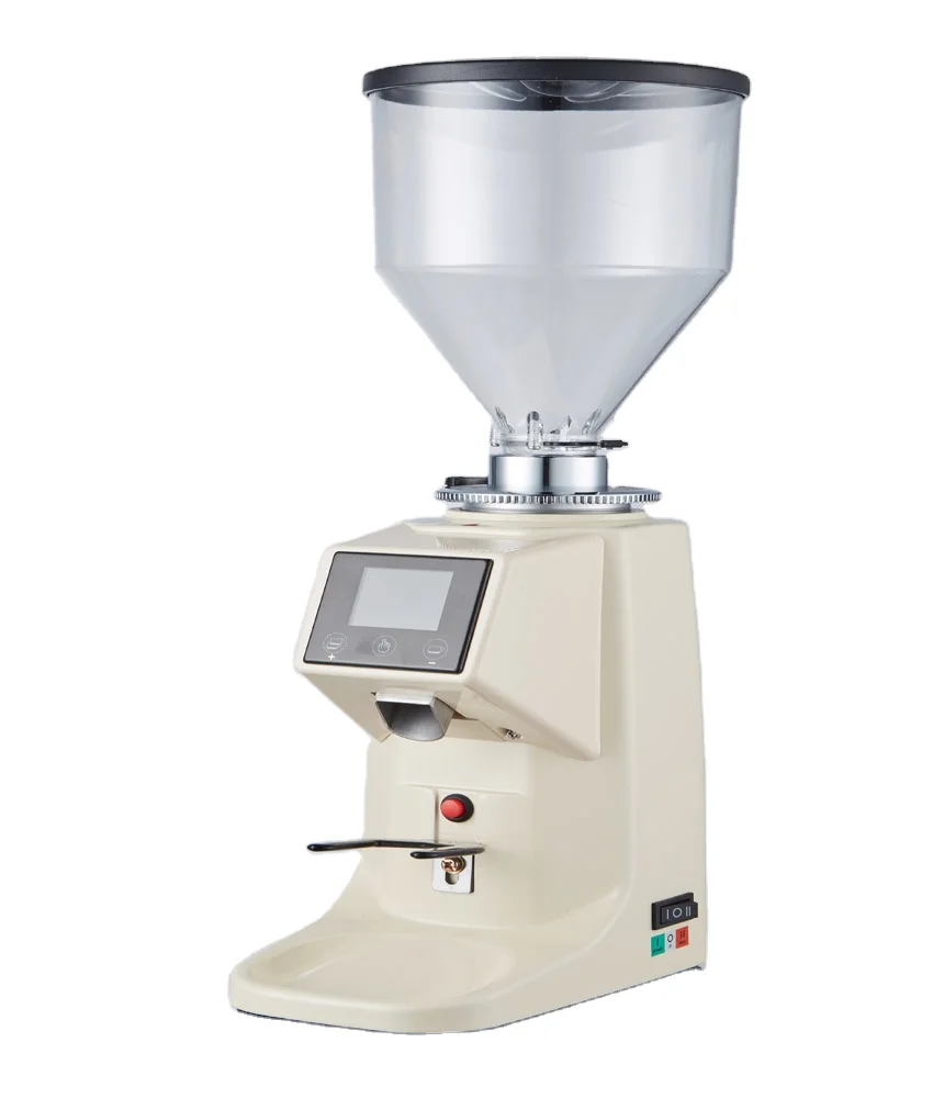 60MM stainless steel Professional Touch-screen Grinding Disc Coffee Grinder Espresso Bean Machine for Sale