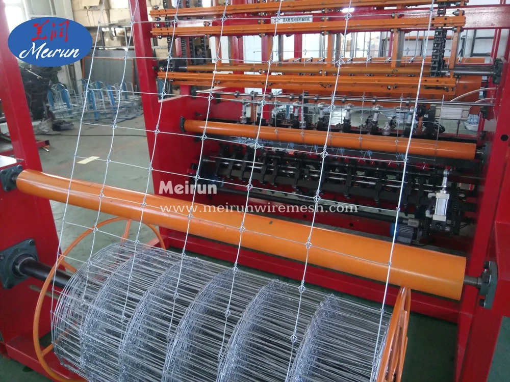 New design automatic agricultural fixed knot hinge joint wire mesh land field fence machine