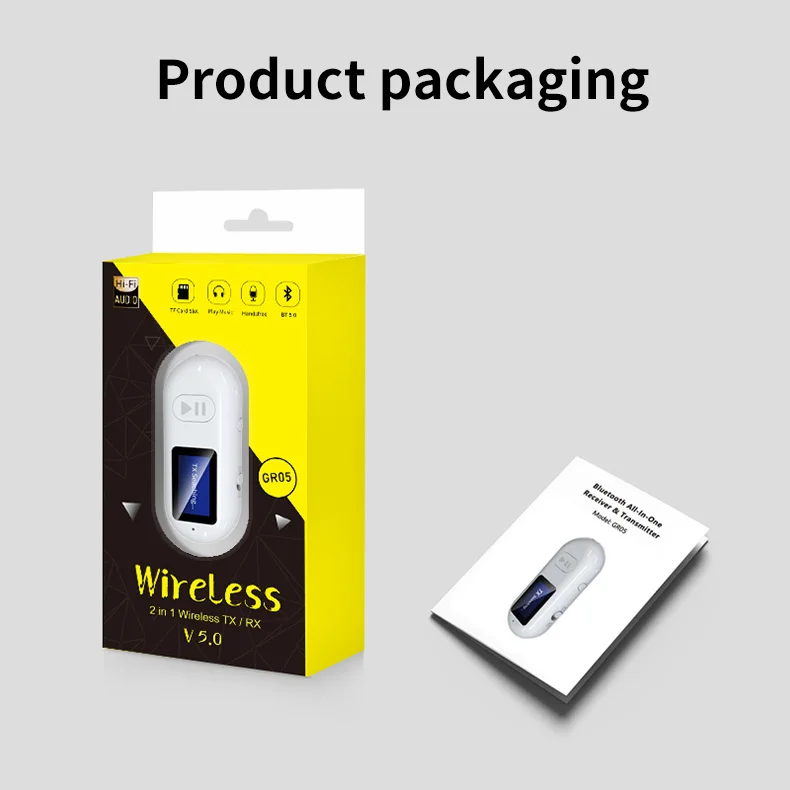 GXYKIT 2-in-1 Bluetooth Transmitter and Receiver Audio Adapter  Music Receiver for Home Stereo/Wired Headphone