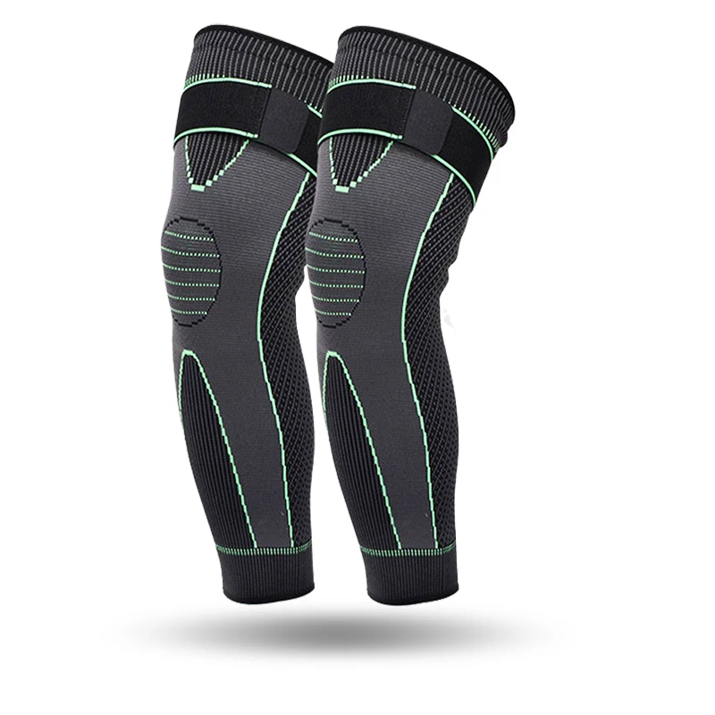 Nylon Knee Support Elastic Knee Sleeve Volleyball Sport Long Size Leg Knee Brace