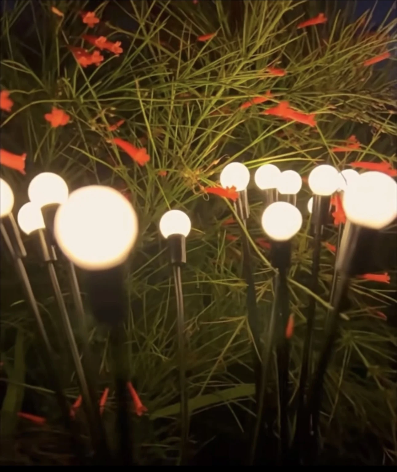 IP65 Светлячок садовый светильник на солнечной батарее 6/8/10 светодиодный RGB покачивающийся водонепроницаемый свет для праздника, свадьбы, вечеринки, огненный червь, украшения