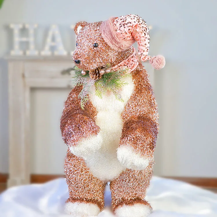 Large size bear resin handicraft home decoration christmas ornament hotel banquet hall
