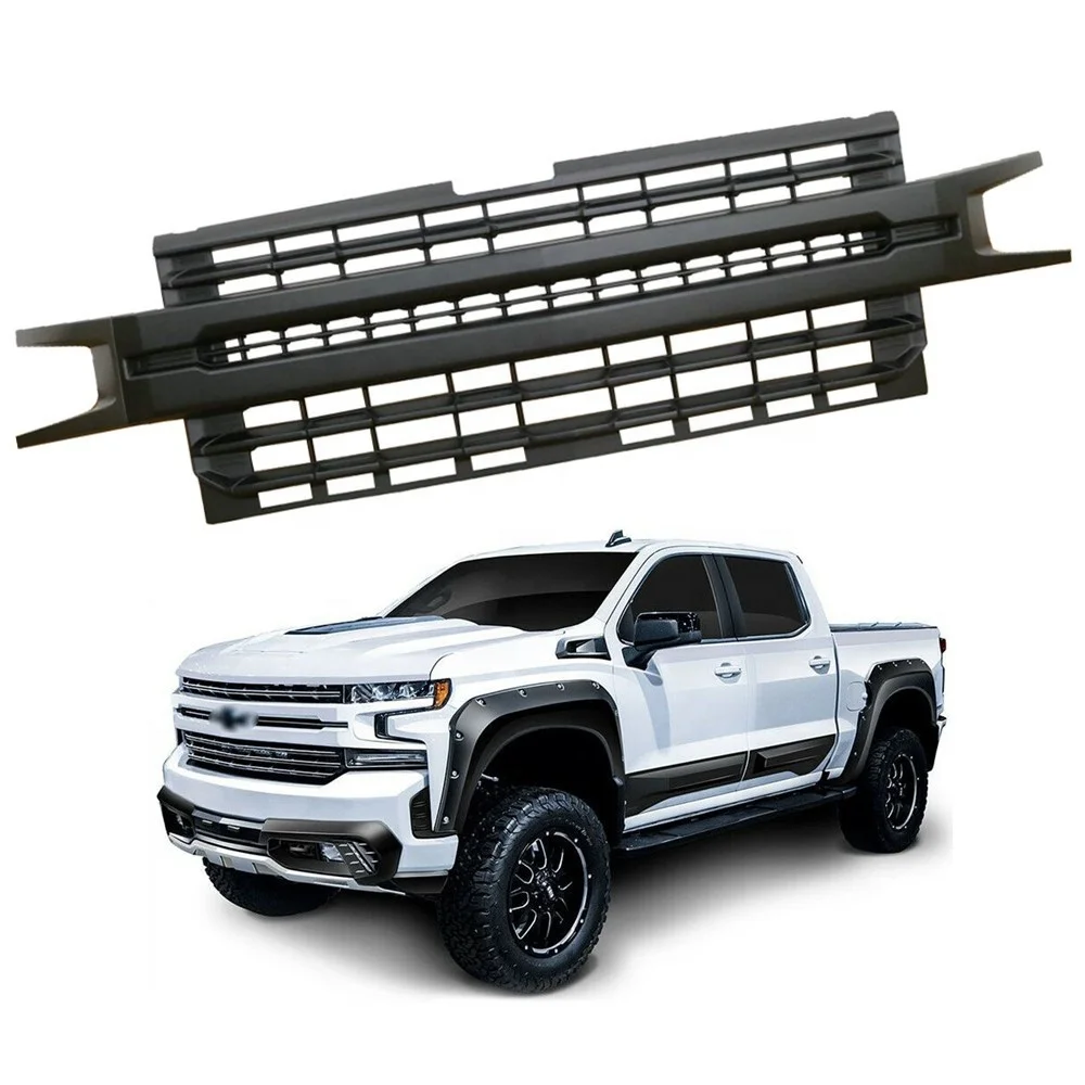 KSCPRO ABS Grill Front Bumper Grille fit for CHEVY SILVERADO 2500 3500 2015-2019