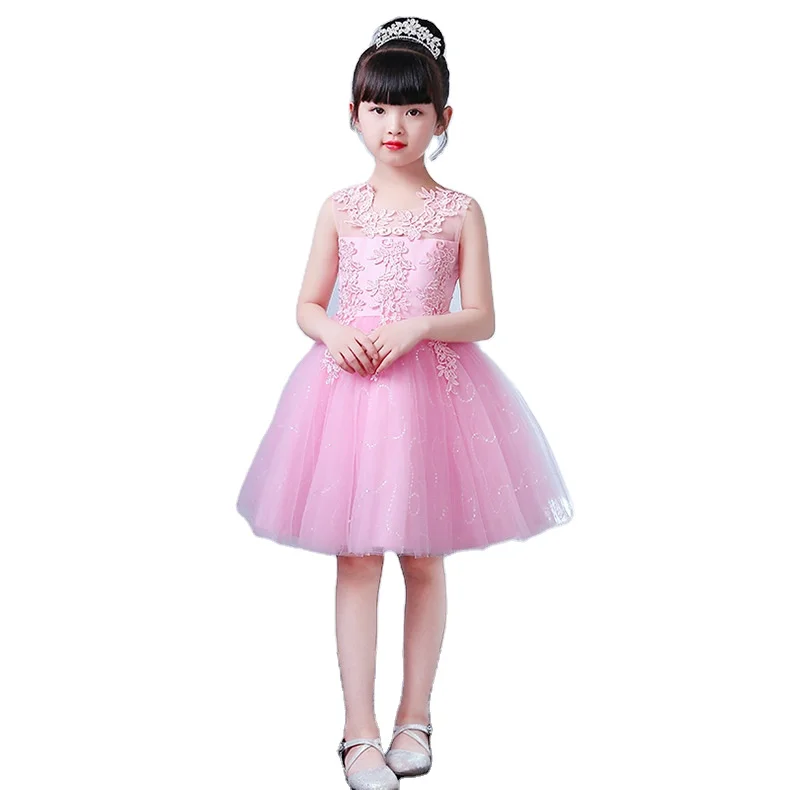 
2021 New Fashion Sweet Flower Girl Dress Princess Kids Clothes Baby Children Princess Dress Party Birthday Wedding 