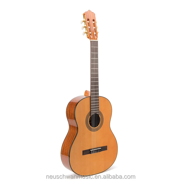 Wholesale Laminated Spruce or Cedar Top Classical  High-gloss Acoustic Nylon Strings Classic Guitar