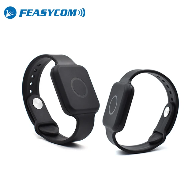 Low Cost BLE IP67 Waterproof Tracking Wristband Indoor and Outdoor Location Programmable Bluetooth Push Button Beacon