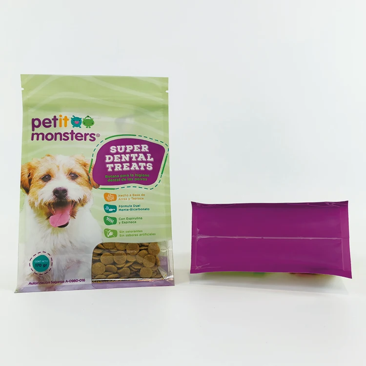 Resealable 250g 16oz PET Snack Dog Cat treat Dry food packaging 1KG smell proof Mylar bags Zipper Flat bottom Stand up pouches