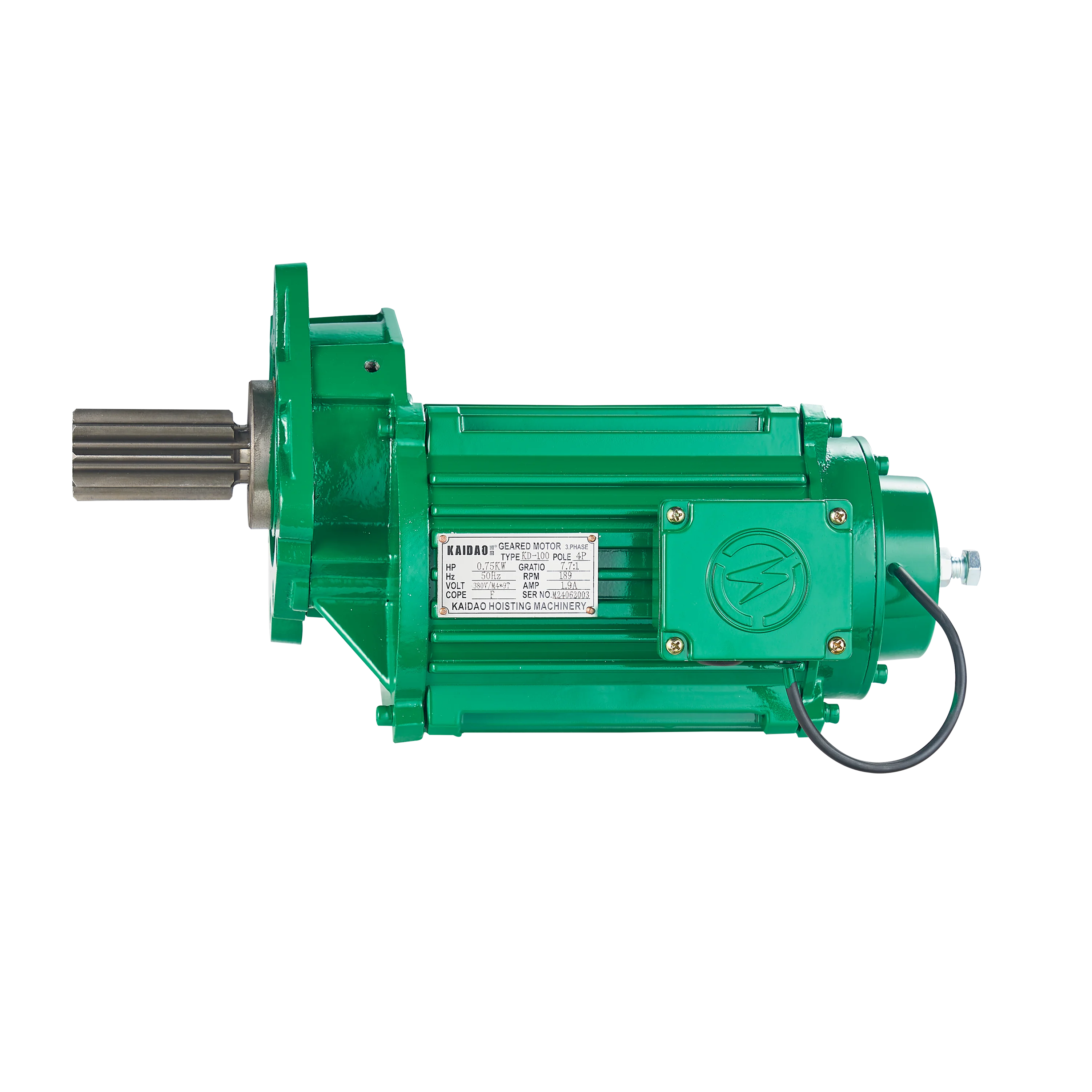 Высококачественный крановый редукторный двигатель серии KD-100 для торцевой тележки (с буфером)-прочный и эффективный