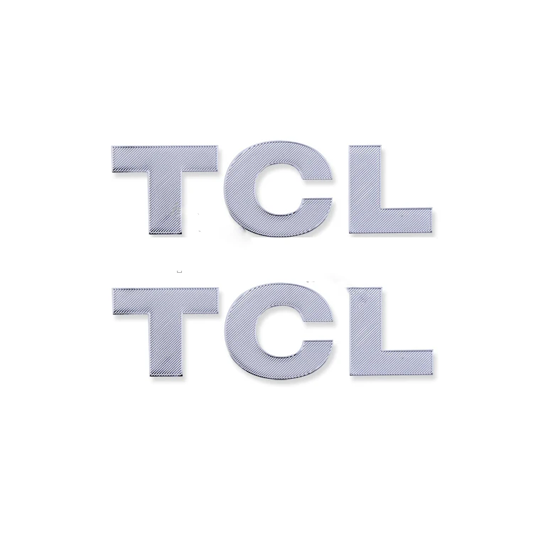 Custom Adhesive Metal Nickel Electroplating Label Nickel Logo Electroform Nickel Stickers