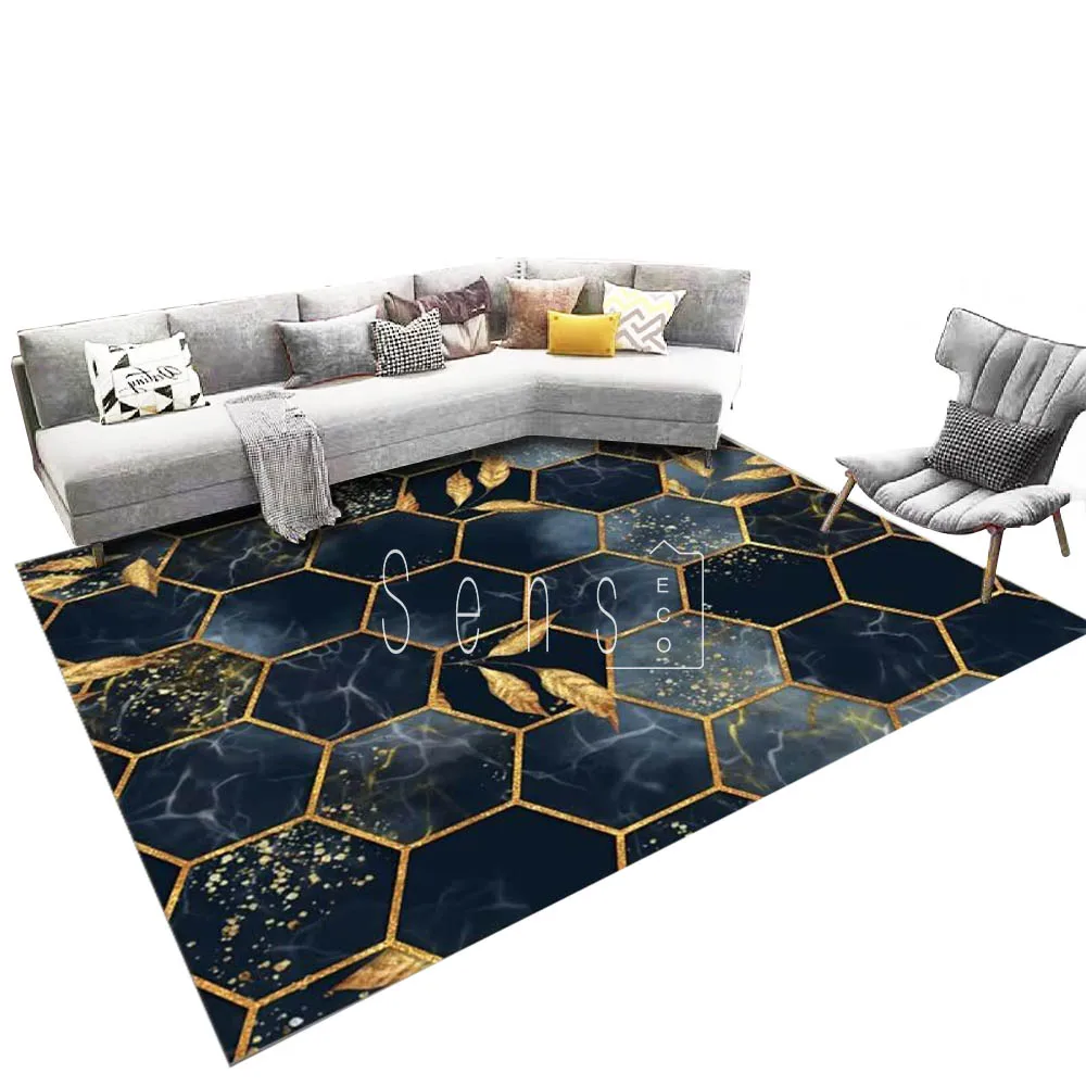 Machine Washable Custom Living Room Logo Carpet Large Rugs Bedroom Carpet Short Hair Luxury Area Rug