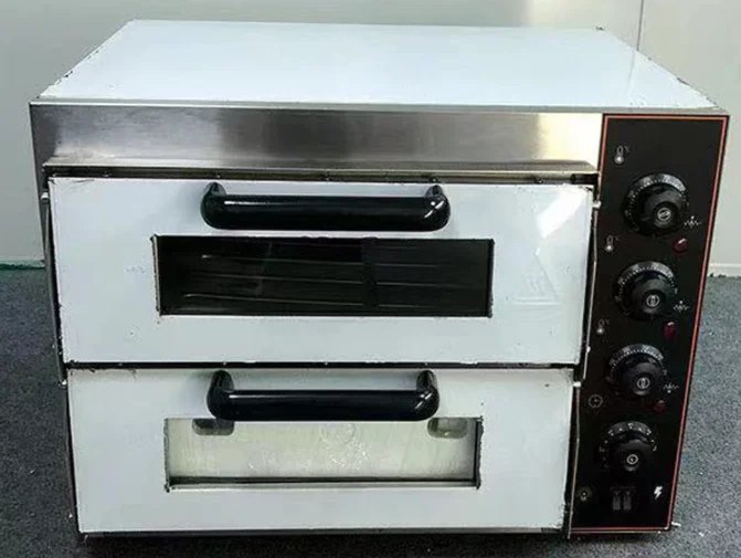2 Deck Industrial Bakery Equipment Commercial Electric Oven Pizza Making Machine Independent Temperature Control