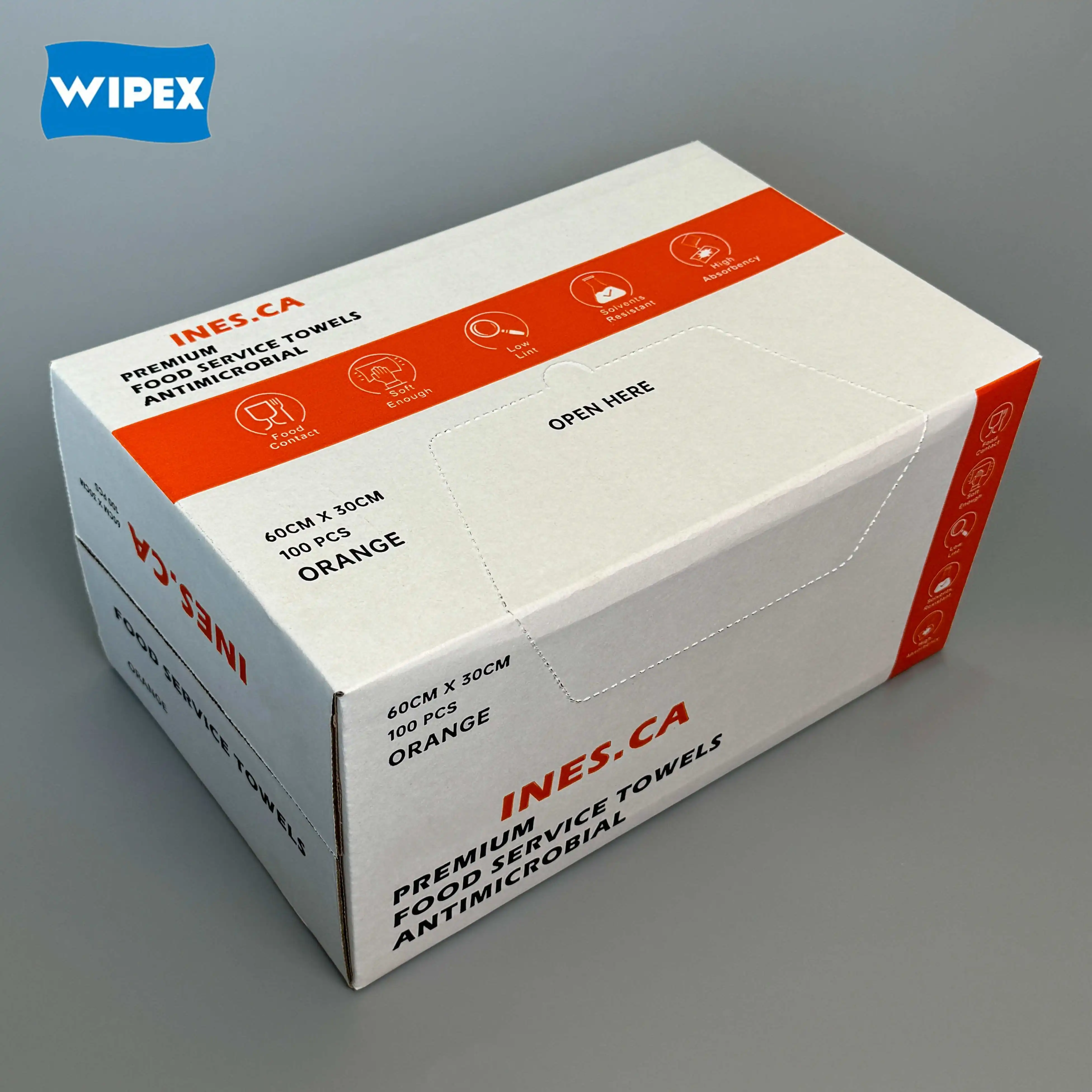 Wipex OEM многоразовая Нетканая Антибактериальная Чистящая салфетка/тряпка/полотенце для кухни и ресторана